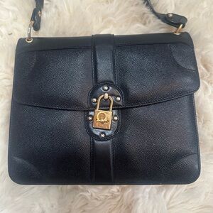 Vintage Salvatore Ferragamo Crossbody Lock Bag.